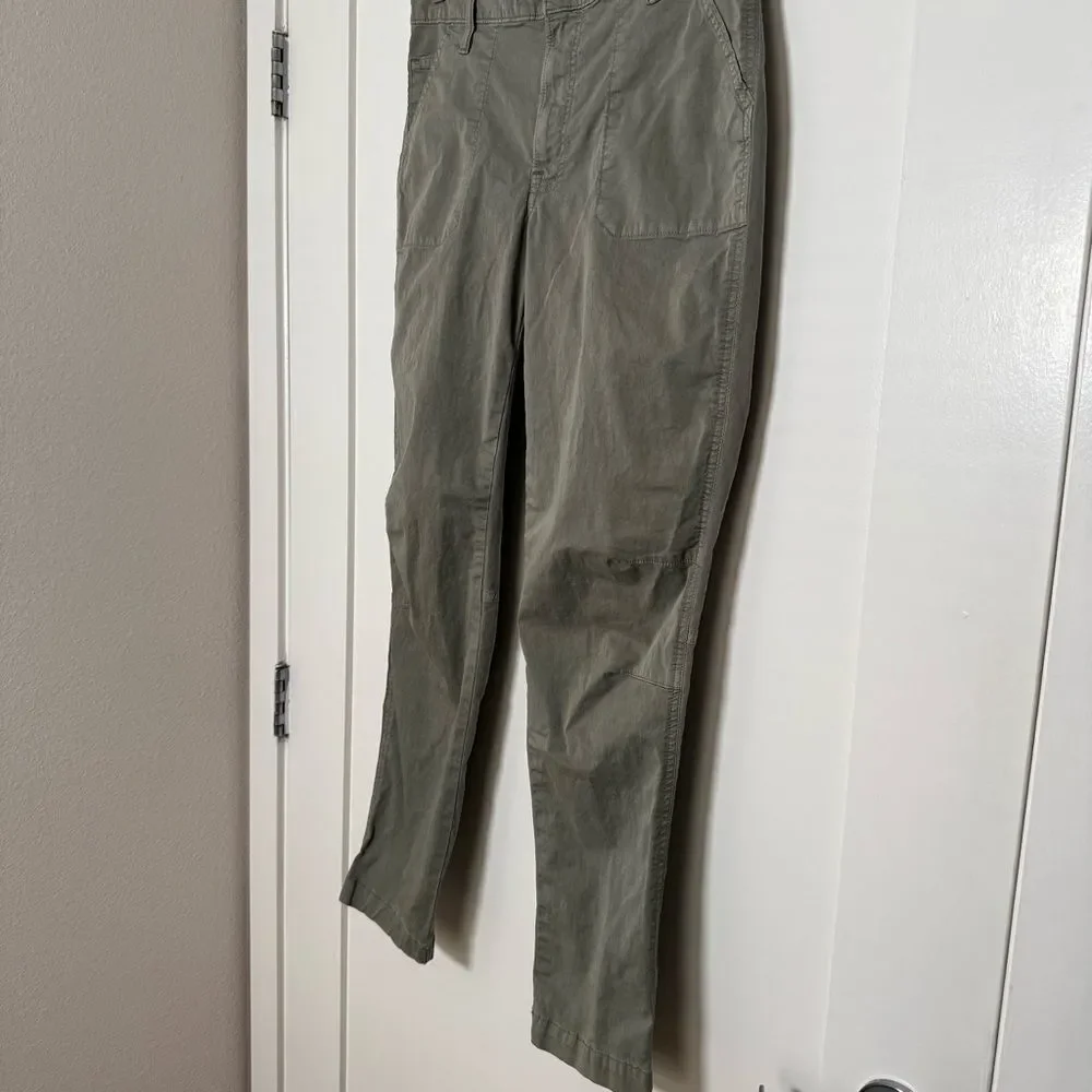 Lucky Brand The Cargo Pants Womens Sz 8/29 Olive Green Pockets Utility Preppy